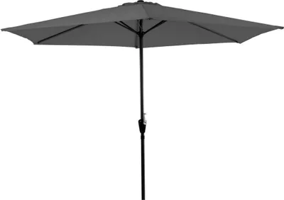 Produktbild von Lesli Living Sonnenschirm "Gemini Grey" Grau ø300cm