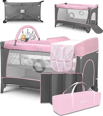 Produktbild von Famanu Reisebett 2-in-1 - inkl. Organizer und Wickeltisch