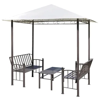 Obrázok produktu pre vidaXL Záhradný pavilón so stolom a lavicami 2,5x1,5x2,4 m