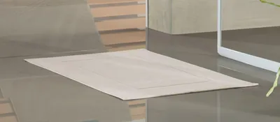 Produktbild von Badematte Hoch-Tief einfache Rahmenborte 600 Gramm 50 x 70 cm - Hellgrau