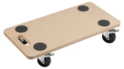 Produktbild von Metafranc Transportroller 590 x 290 mm 200 kg Tragkraft MDF Platte PP Räder