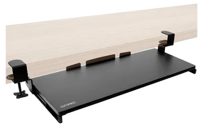 Produktbild von Duronic DKTPX2 Tastaturplattform | Unter Schreibtischschublade für Tastatur und Maus | Aufsteckbares Tastaturfach | Ergonomische Workstation-Lösung | Ausziehbar | Einfache Montage