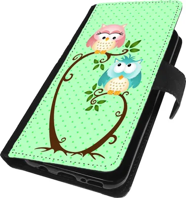 Produktbild von Book Case für Samsung Galaxy S8 Hülle Tasche Flip Cover Handy Schutz Hülle mit Magnet Handycover Eule Design 117