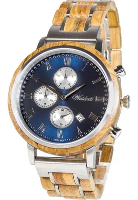 Produktbild von Waidzeit - Armbanduhr - Herren - Chronograph Whisky Swiss Mountain Blue - SE02
