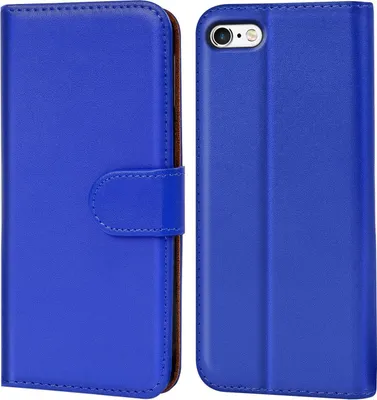 Produktbild von Conie Klapp Tasche für iPhone 6 / 6S Kartenfach Rundumschutz Hülle in Blau
