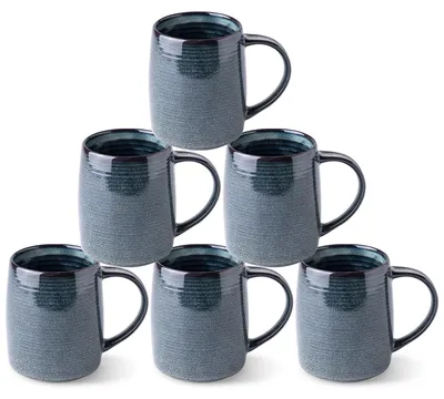 Zdjęcie produktu dla Zestaw 6 ręcznie robionych ceramicznych filiżanek, pojemność 500 ml