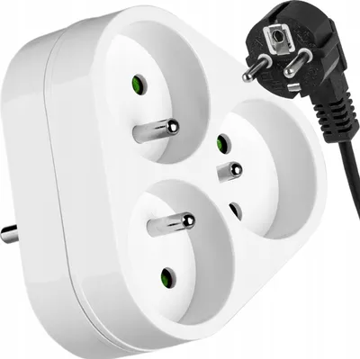 Obrázek produktu pro Zásuvkový adaptér Vayox VA0133 | 3-násobný | Bílý