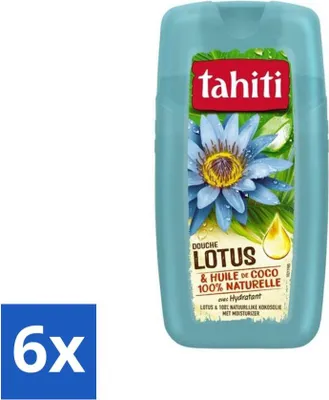 Image de Gel douche Tahiti – Lotus & huile de coco – Hydratant – 250 ml - Pack économique - 6 pièces