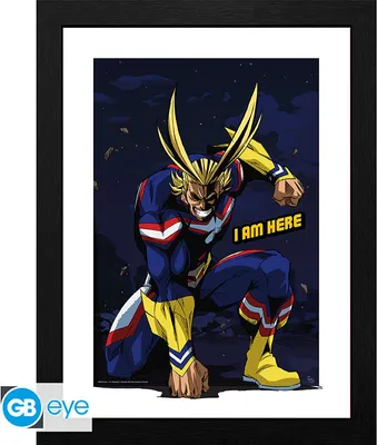 Produktbild von MY HERO ACADEMIA - Framed print -All Might-