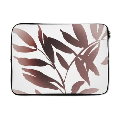 Produktbild von MuchoWow® Laptop Hülle 13 Zoll Blättern - Design - Abstrakt Laptoptasche - Laptophülle - Sleeve - Rundumschutz