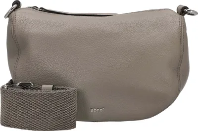 Produktbild von Umhängetasche Mina beige aus Rindsleder mit verstellbarem Schulterriemen und sicherem Zipper