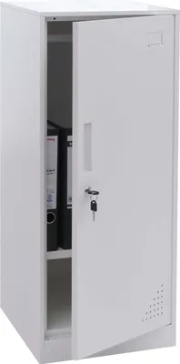 Produktbild von Spind MCW-P63, Schließfach Wertfachschrank Schließfachschrank Tür Kleiderstange, 90x38x45cm Stahl  weiß