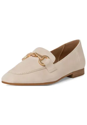 Produktbild von Tamaris 24222-418 Damen, Balleina, Slip On, Leder, Ivory (Beige) - Damenschuhe Slipper / Trotteur, Beige, leder, absatzh&oumlhe: 10 mm