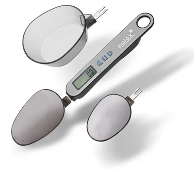 Digitale Löffelwaage 0,1 g genau, 500 g, 3 Löffel