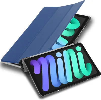 Obrázok produktu pre Cadorabo ochranné puzdro pre Apple iPad MINI 6 (8,3 palca) Puzdro na tablet v modrej farbe Puzdro Cover Bag Auto Wake up