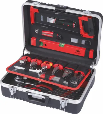 Produktbild von Tixit Werkzeugkoffer Elektriker 137-teilig Aluminium-Werkzeugkoffer VDE 60750