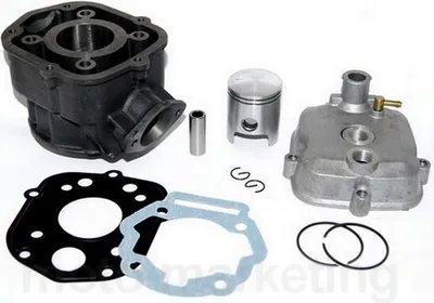 Produktbild von 50 CCM Zylinder KOLBEN KIT Kopf KOMPLETT für GILERA RCR SMT abBj2006 SCHWARZ Zylinderkit Zylinderkit Zylinderkit
