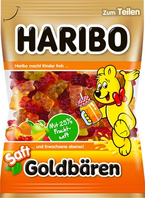 Immagine prodotto di Orsetti d'oro al succo Haribo 175 g