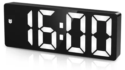 Digitalwecker mit LED-Display, Type-C, 5 Helligkeiten, Snooze