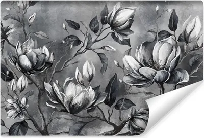 Produktbild von Muralo Vlies Fototapete für Esszimmer Magnolie BLUMEN Blätter Vintage Stil Br. 104cm x Hö. 70.5cm