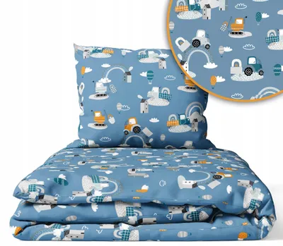 Produktbild von Kinderbettwäsche 100x135 Baumwolle Baby Bettwäsche Set 100x135 + 40x60 Kissenbezug Jungen & Mädchen Kleinkind Bettbezug