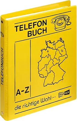 Produktbild von Veloflex Telefon Ringbuch A5 gelb 4-Ring 16mm