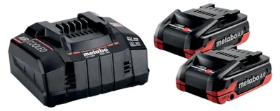Image de Metabo Set de base 2x bloc batterie LiHDX 18 V 4,0 Ah + chargeur ASC 145 ( 685306000 )