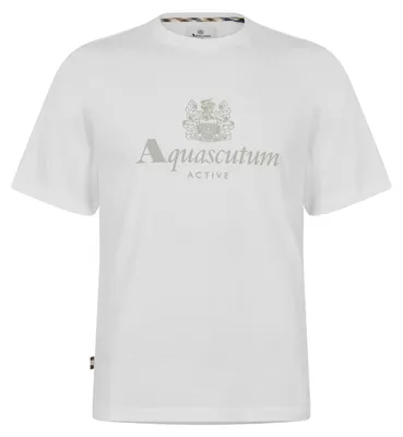 Produktbild von Aquascutum - T-Shirt für Herren GT28484 (S) (Weiß)