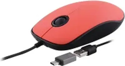 Image de Tnb TNB Sunset - Maus mit USB-A und USB-C --Kabel - Rot