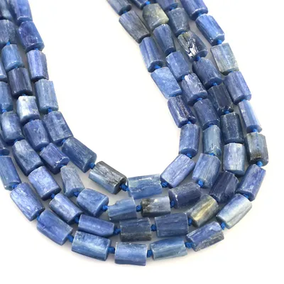 Produktbild von Natürliche Kyaniit-Zylinderperlen für die Herstellung von Schmuck