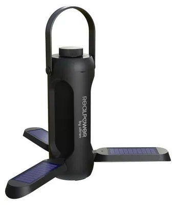 Produktbild von RealPower 473011, Schwarz, IP44, LED, 2 W, 1 W, Akku, USB