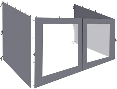 Imagen del producto de Valla de protección visual, 3 paneles, 3x4 metros, color antracita, pantalla contra el viento para jardín