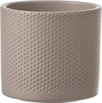 Produktbild von Keramik Blumen Übertopf ERA – H 12,5 cm - Ø 13,5 cm  - Pflanztopf – Übertopf – Übertöpfe – Blumenübertöpfe - Blumentopf