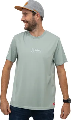 Produktbild von Weber Since 1950 T-Shirt XS blau weiß kurzarm rundhals Shirt Herren Damen Print Druck T-Shirts