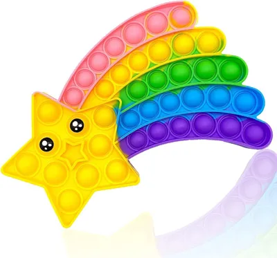 Produktbild von Popit für Kinder und Erwachsene, Pop on It für Kinder, Fidget Toy für Menschen mit Autismus, ADHS und Angststörungen