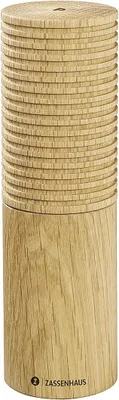 Imagen del producto de Zassenhaus, molinillo de pimienta, modelo HUSUM, 18 cm, madera de roble, referencia 24586, código 4006528024586