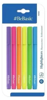 Obrázek produktu pro Fluorescenční fixy, 6 barev - BeBasic