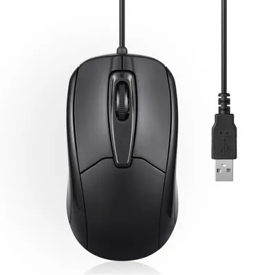 Produktbild von Perixx PERIMICE-209, Kabelgebundene Maus, USB-Kabel, schwarz