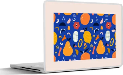 Produktbild von MuchoWow® Laptop Aufkleber Sticker Cover Lebensmittel - Birnen - Zitrone - Obst - Pastell 32.5x23.5 cm - Sticker für Laptop - Selbstklebend