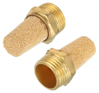 Pneumatische Schalldämpfer 1/2" NPT, Messing, 2 Stück