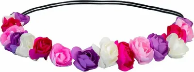 Produktbild von Haarband mit Blumen 4-farbig 8003558010967