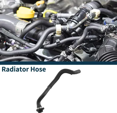 Image de Tuyau De Radiateur Tuyau De Chauffage Tuyau De Sortie De Radiateur Pour Bmw 640I Base 3.0L 2016-2018 No.11537605152 Tuyau De Refroidisement En Caoutchouc Noir 1 Pcs