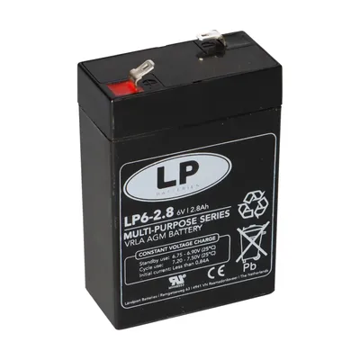 Image de Landport Batterie au plomb LP6-2,8 6V 2,8Ah AGM T1 sans entretien
