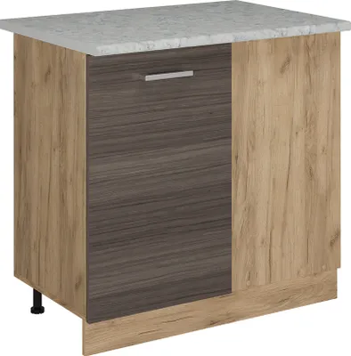 Produktbild von Eckunterschrank Vicco R-Line Edelgrau 86 cm AP Marmor, Model 53864