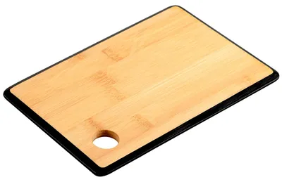 Produktbild von KESPER Schneidebrett mit schwarzem Rand 23 x 15 x 1 cm Bambus 58260