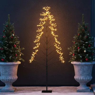 Produktbild von LED Baum Leuchtbaum elegance 150 cm 190 LED Dekolampe Stehlampe Weihnachtsbeleuchtung Innen und Außen