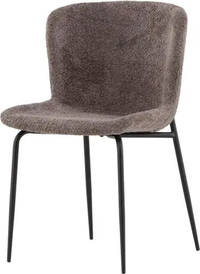 Produktbild von FURNLUX Esszimmerstuhl Modesto Grau Braun Und Schwarz 48cm / Hauptfarbe: Braun / Abmessungen: 48 x 51 x 80 cm