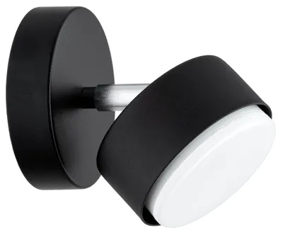 Produktbild von KAR-LIGHTING Wandleuchte 1-flammig Schwarz, Metall GX53 – 10×5×5 cm – für Flur, Wohnzimmer und Schlafzimmer