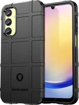 Produktbild von Mobigear Rugged Shield  Samsung Galaxy A55 Hülle Flexibles TPU Backcover Stoßfest - Schwarz