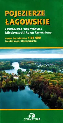 Productafbeelding van Het Łagów-meerengebied en het Torzymska-hoogvlakte. Het fortgebied van Międzyrzecz. Toeristenkaart. Referentienummer